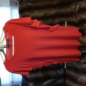 Nina Leonard orange large blouse